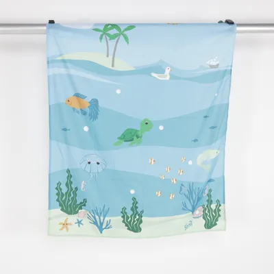 Duschdraperi (Blå, Grön, Flerfärgad) från Clas Ohlson Polyester