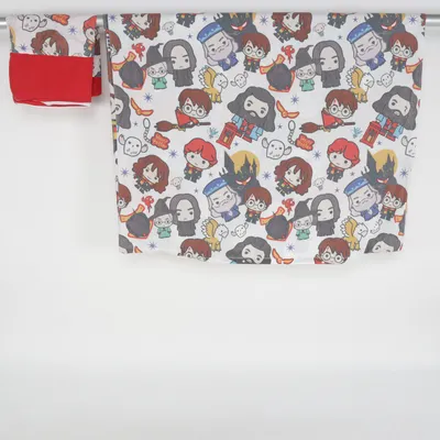 Bed set (White, Multicolored) from Character World Polyester