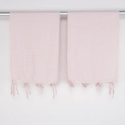 Hissgardin (Rosa, Vit) från Laura Ashley Home Bomull
