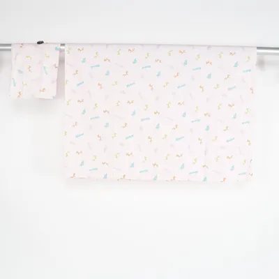 Bed set (Pink, Multicolored) from Tac Cotton