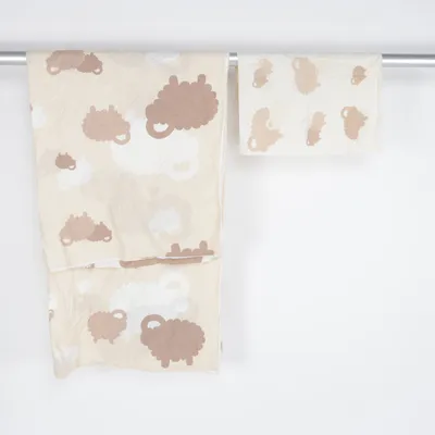 Bäddset (Aarikka vintage retro bedding sheet with Aarikka's classic ram print) från Aarikka Bomull