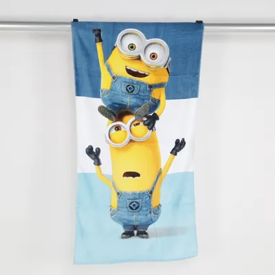 Beach towel (Blue, Yellow, White) from Character World Cotton