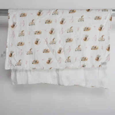Babyfilt (Vit, Flerfärgad) från Amiminie