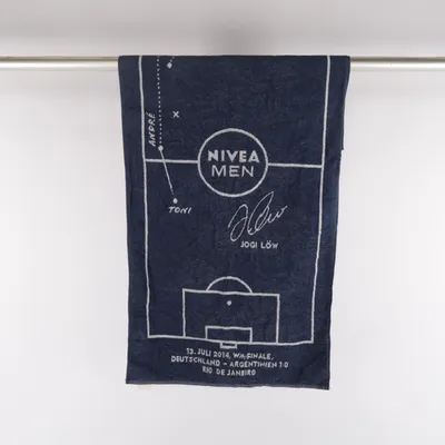 Serviette (Bleu, Blanc) de Vossen Coton