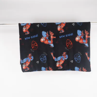 Filt (Svart, Blå, Röd) från Marvel Spiderman Polyester