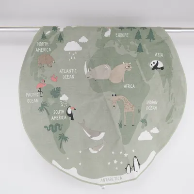 Legemåtte (Grøn, Flerfarvet) fra H&M Home Bomuld
