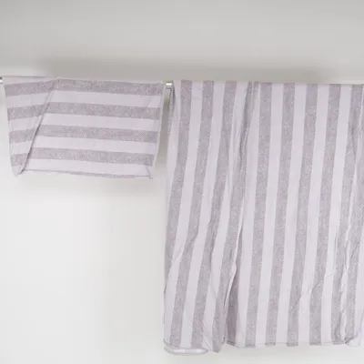 Bed set (Gray, White) from Novitesse Cotton