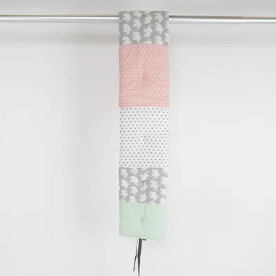 Cot bumper (Gray, Green, Pink, Multicolored) from Ullenboom Cotton, Polyester