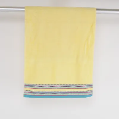 Badhanddoek (Geel, Meerkleurig) van Emilia Lay Katoen