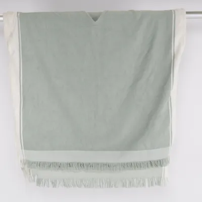 Beach towel (Green, White) from H&M Home Cotton