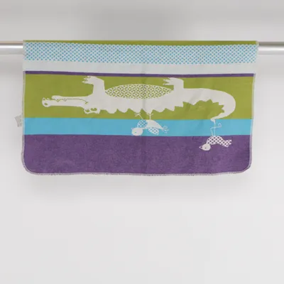 Baby blanket (Purple, Blue, Green, Multicolored) from David Fussenegger Cotton, Viscose