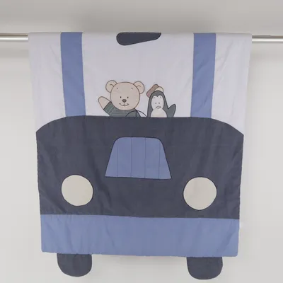 Baby blanket (Blue, White, Gray) from Alfi