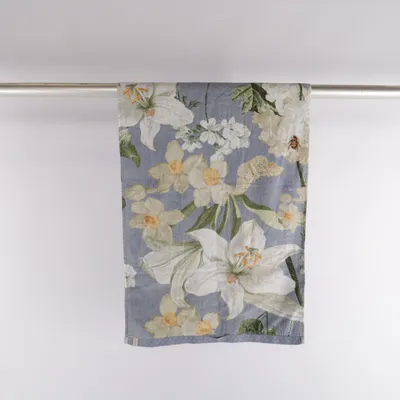 Handdoek (Blauw, Groen, Wit) van Essenza Katoen