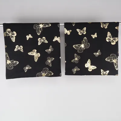 Mørklægningsgardin (Sort, Guld) fra BPC Bonprix Collection Polyester