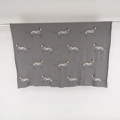 Couverture (Gris, Blanc, Noir) de Kaisely Coton