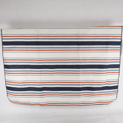 Picnic blanket (White, Blue, Orange) from Amazon Basics Polyester