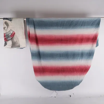 Parure de lit (Bleu, Rouge, Blanc) de Irisette Coton