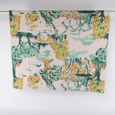 Couette (Rose, Vert, Orange) de Anthropologie Coton