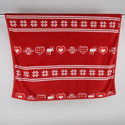 Filt (Röd, Vit) från Villa Polyester
