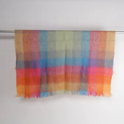 Blanket (Multicolored) from Foxford Mohair, Wool