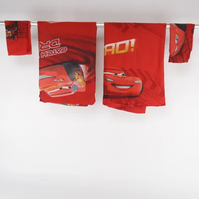 Bäddset (Röd, Flerfärgad) från Cars Polyester