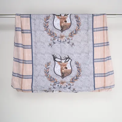 Bed set (Gray, Beige, Multicolored) from Biberna Cotton