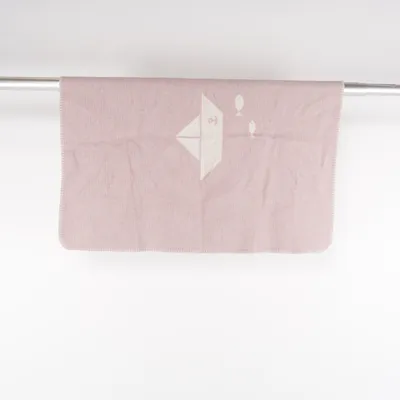 Baby blanket (Pink, White) from David Fussenegger Cotton, Viscose