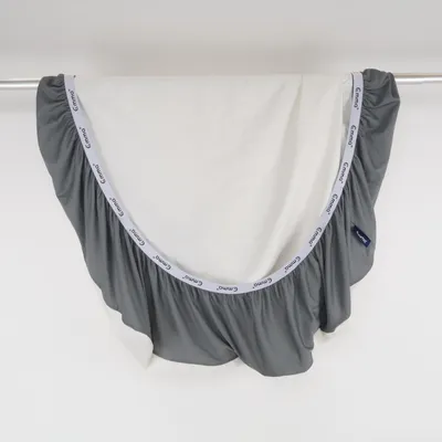 Fitted sheet (Gray, White) from Emma Polyester