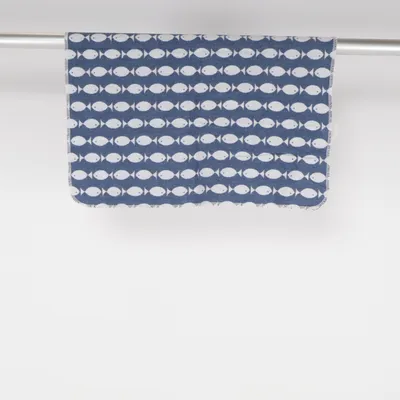 Couverture de bébé (Bleu, Beige) de David Fussenegger Coton, Viscose