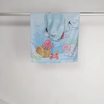 Badcape (Blå, Flerfärgad) från Crivit