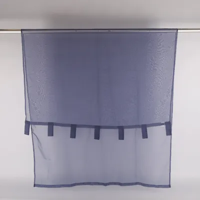 Rod pocket curtain (Blue) from Magma Polyester