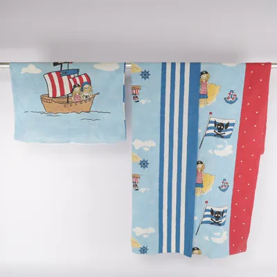 Parure de lit (Bleu, Multicolore) de IDo Coton