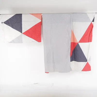 Bed set (White, Gray, Multicolored) from Novitesse Cotton