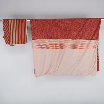 Bäddset (Röd, Beige, Brun) från Kleine Wolke Bomull