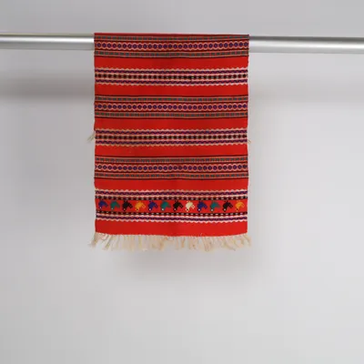 Geweven tapijt (Rood, Meerkleurig)