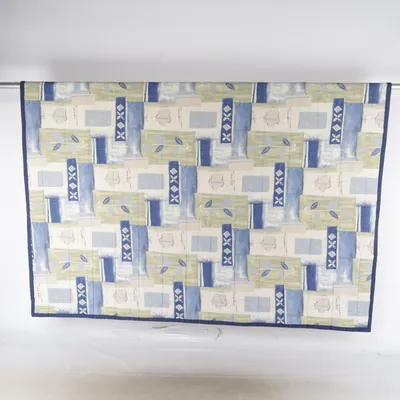 Sengetæppe (Blå, Grøn, Beige) fra FAN