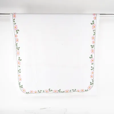 Tablecloth (White, Pink, Green) from Ekelund Cotton, Linen, Modal