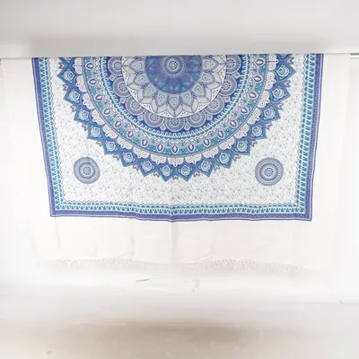 Plaid (Blauw, Wit) van Esposa Katoen