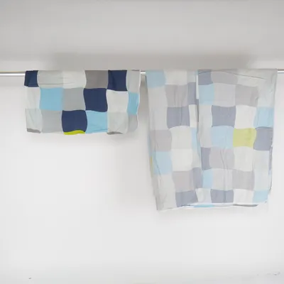 Bed set (Blue, Gray, Green) from Schiesser Cotton