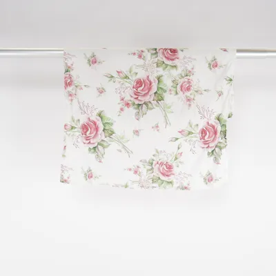 Rod pocket curtain (White, Pink, Green) Polyester