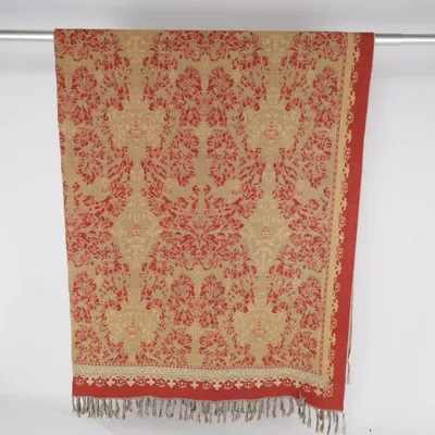 Pläd (Beige, Röd)