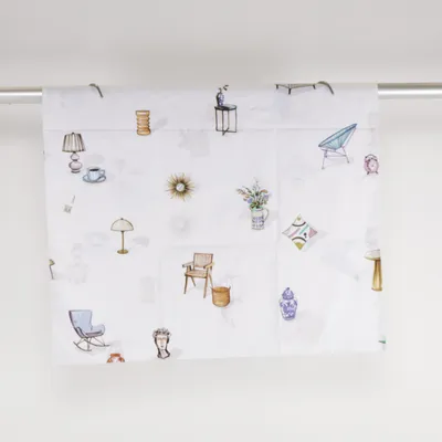 Pillowcase (White, Multicolored) from Christian Fischbacher Cotton