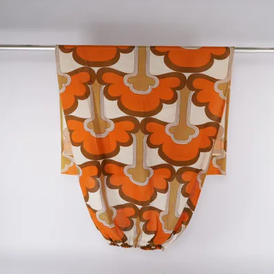 RIdeau occultant (Orange, Marron, Blanc)