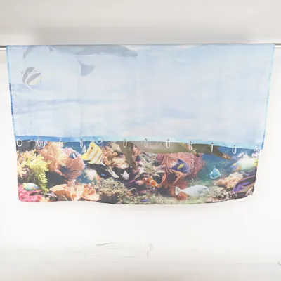 Douchegordijn (Blauw, Meerkleurig)