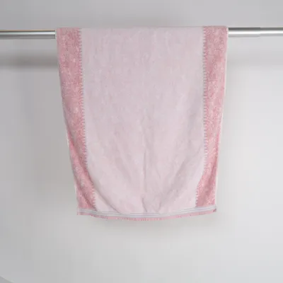 Badhanddoek (Roze, Wit) van Cawo Katoen