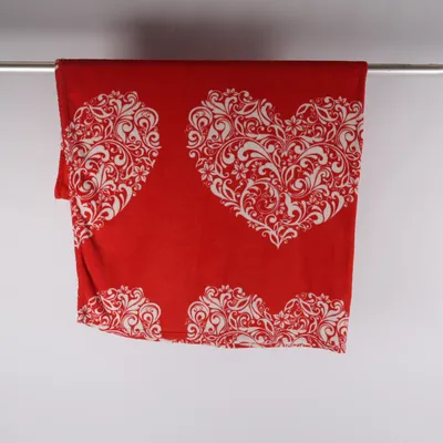 Filt (Röd, Vit) från Delta Polyester