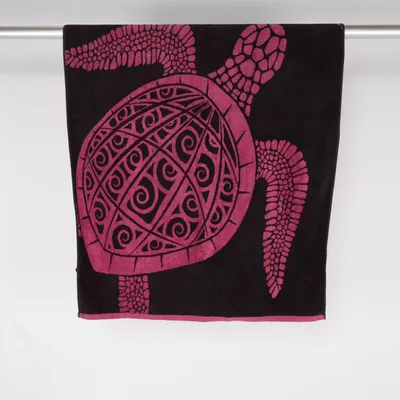 Strandhandduk (Rosa, Svart) från Esposa Bomull