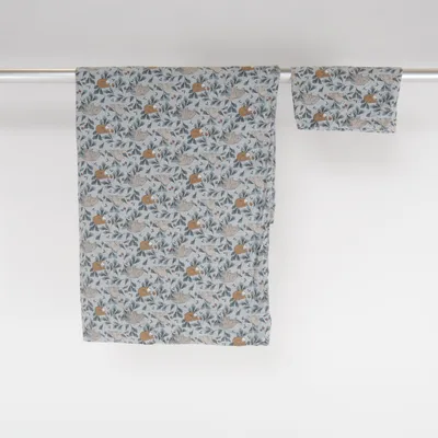 Sengesæt (Blå, Brun, Hvid) fra H&M Home Bomuld