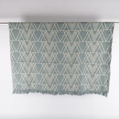 Decke (Blau, Weiß) von Home Creation Acryl, Baumwolle, Polyester