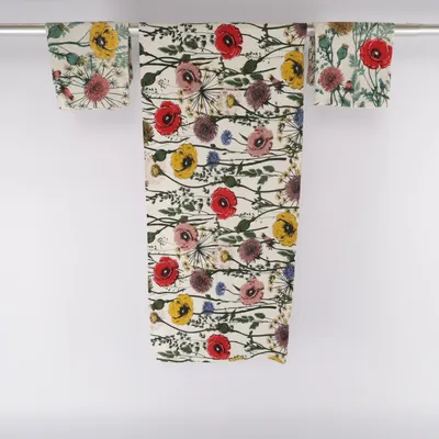 Bordsduk (Vit, Flerfärgad) från H&M Home Bomull